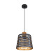 Ablona 25cm Cylindrical Pendant Ceiling Light Matt Black 1x E27-2