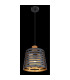 Ablona 25cm Cylindrical Pendant Ceiling Light Matt Black 1x E27-4