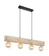 Adalie Bar Pendant Ceiling Light Matt Black 4x E27-1