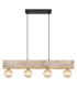 Adalie Bar Pendant Ceiling Light Matt Black 4x E27-3