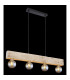 Adalie Bar Pendant Ceiling Light Matt Black 4x E27-5