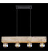 Adalie Bar Pendant Ceiling Light Matt Black 4x E27-6