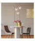 Adara Cluster Pendant Ceiling Light Brass-Coloured Clear Glass Shade 3x E27-5