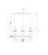 Adara Bar Pendant Ceiling Light Brass-Coloured Clear Glass Shade 3x E27-9