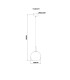 Adara Globe Pendant Ceiling Light Brass-Coloured Clear Glass Shade 1x E27-6