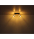 Hadera Twin Ceiling Spotlight Matt Black Smoke Glass Shade 2x E27-8