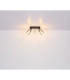 Hadera Twin Ceiling Spotlight Matt Black Smoke Glass Shade 2x E27-9