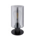 Hadera Cylindrical Table Lamp Matt Black Glass Shade 1x E27-2