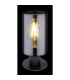 Hadera Cylindrical Table Lamp Matt Black Glass Shade 1x E27-4