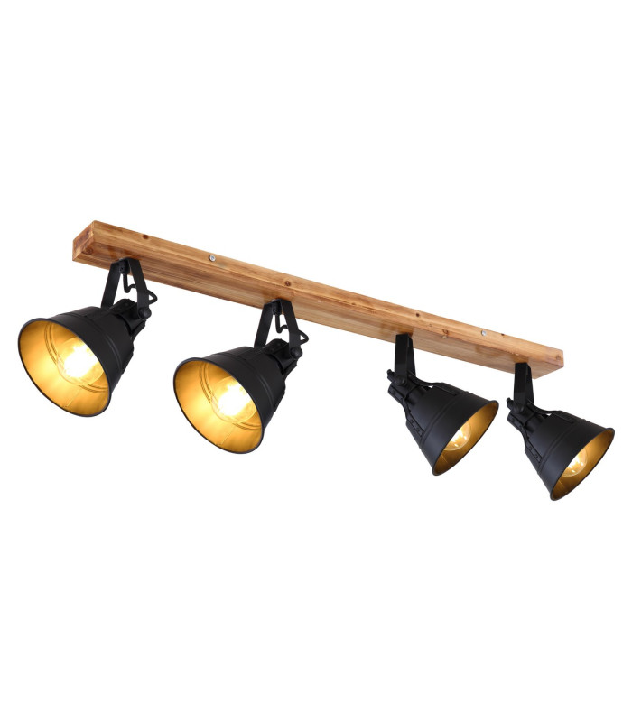 Günther Ceiling Spotlight Bar Brown 4x E27-1