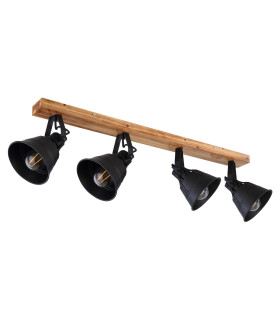 Günther Ceiling Spotlight Bar Brown 4x E27-2