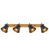 Günther Ceiling Spotlight Bar Brown 4x E27-4