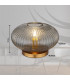 Normy Bedside Table Lamp Brass-Coloured Smoke Glass Shade 1x E27-9