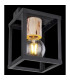 Hagar Semi Flush Ceiling Light Matt Black 1x E27-5
