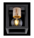 Hagar Semi Flush Ceiling Light Matt Black 1x E27-6