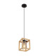 Pettey Pendant Ceiling Light Matt Black Smoke With Air Bubbles Glass Shade 1x E27-1