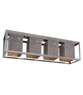 Thomas Ceiling Spotlight Bar Silver Colored 4x E27-2