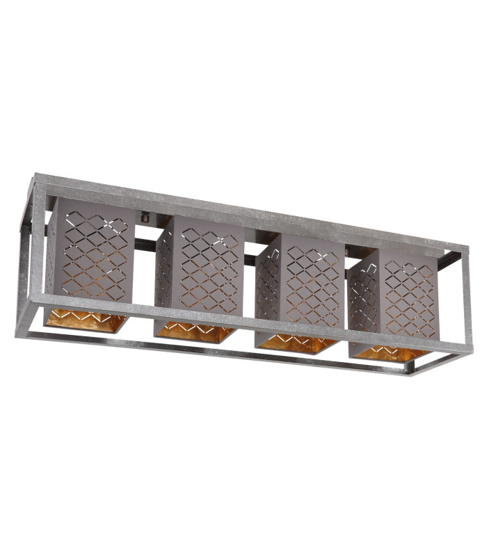 Thomas Ceiling Spotlight Bar Silver Colored 4x E27-2