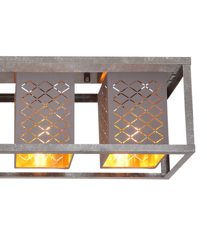 Thomas Ceiling Spotlight Bar Silver Colored 4x E27-4
