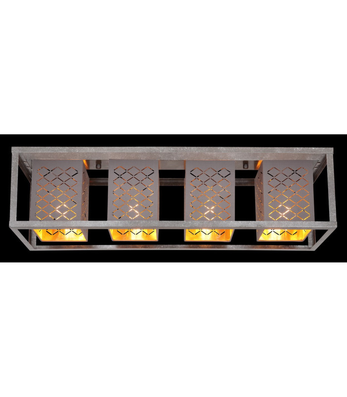 Thomas Ceiling Spotlight Bar Silver Colored 4x E27-6