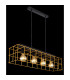 Merril Bar Pendant Ceiling Light Black 4x E27-5
