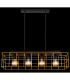 Merril Bar Pendant Ceiling Light Black 4x E27-6