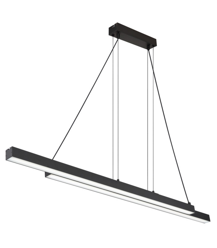 Grekkie Bar Pendant Ceiling Light Matt Black LED Dimmable 2700-6500K Remote Control Timer-1