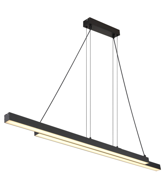 Grekkie Bar Pendant Ceiling Light Matt Black LED Dimmable 2700-6500K Remote Control Timer-5
