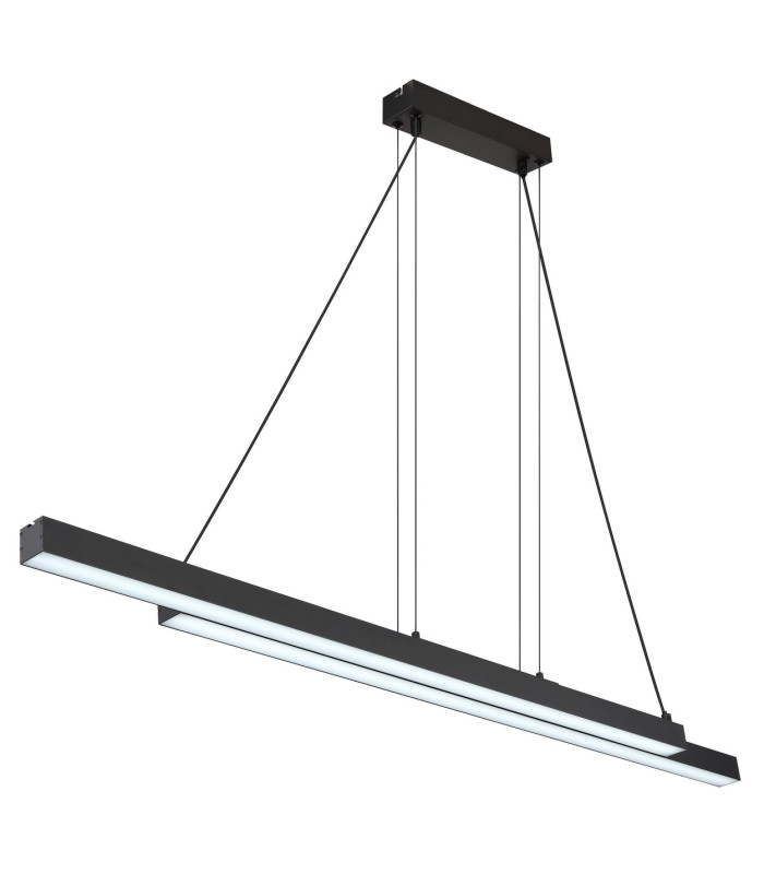 Grekkie Bar Pendant Ceiling Light Matt Black LED Dimmable 2700-6500K Remote Control Timer-6