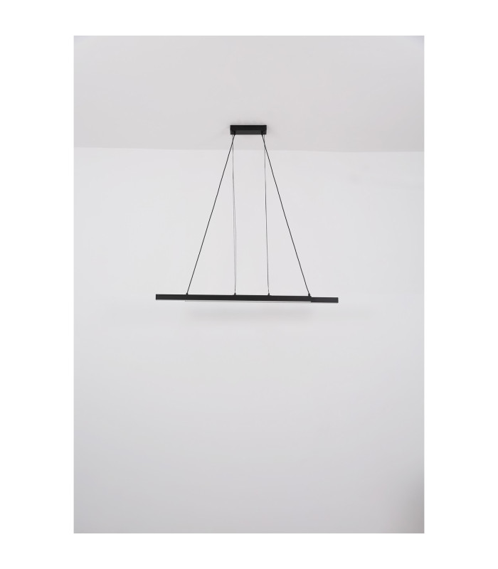 Grekkie Bar Pendant Ceiling Light Matt Black LED Dimmable 2700-6500K Remote Control Timer-10