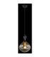 Aladdin 23cm Dome Pendant Ceiling Light Matt Black Smoke Glass Shade 1x E27-4