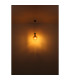 Aladdin 23cm Dome Pendant Ceiling Light Matt Black Smoke Glass Shade 1x E27-5
