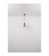 Aladdin 23cm Dome Pendant Ceiling Light Matt Black Smoke Glass Shade 1x E27-7