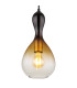 Aladdin 16.5cm Dome Pendant Ceiling Light Matt Black Smoke Glass Shade 1x E27-3
