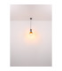 Aladdin 16.5cm Dome Pendant Ceiling Light Matt Black Smoke Glass Shade 1x E27-6