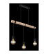 Gregor Bar Pendant Ceiling Light Black 3x E27-5
