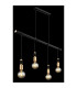 Alexius Bar Pendant Ceiling Light Matt Black 4x E27-5