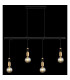 Alexius Bar Pendant Ceiling Light Matt Black 4x E27-6