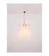 Geeky Dome Pendant Ceiling Light Matt Black Smoke Glass Shade 1x E27-5
