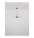 Geeky Dome Pendant Ceiling Light Matt Black Smoke Glass Shade 1x E27-6