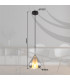 Geeky Dome Pendant Ceiling Light Matt Black Smoke Glass Shade 1x E27-8