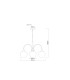 Maxy Multi Arm Pendant Ceiling Light Matt Black Smoke Glass Shade 3x E27-5