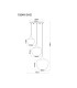 Maxy Cluster Pendant Ceiling Light Matt Black Copper Glass Shade 3x E27-5