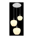 Maxy Cluster Pendant Ceiling Light White Matt Opal Glass Shade 3x E27-4
