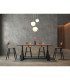 Maxy Cluster Pendant Ceiling Light White Matt Opal Glass Shade 3x E27-5