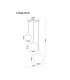 Maxy Cluster Pendant Ceiling Light White Matt Opal Glass Shade 3x E27-6