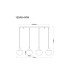 Maxy Bar Pendant Ceiling Light White Matt Opal Glass Shade 4x E27-8
