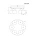 Maxy Globe Ceiling Light Gunmetal Clear Glass Shade 6x E27-5