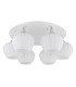 Maxy Globe Ceiling Light White Matt Opal Glass Shade 6x E27-2
