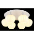Maxy Globe Ceiling Light White Matt Opal Glass Shade 6x E27-3